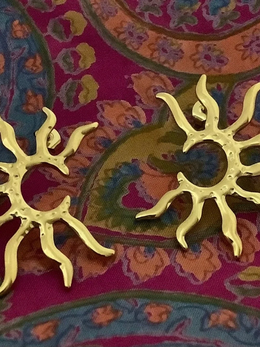 18 carat gold plated boho earrings